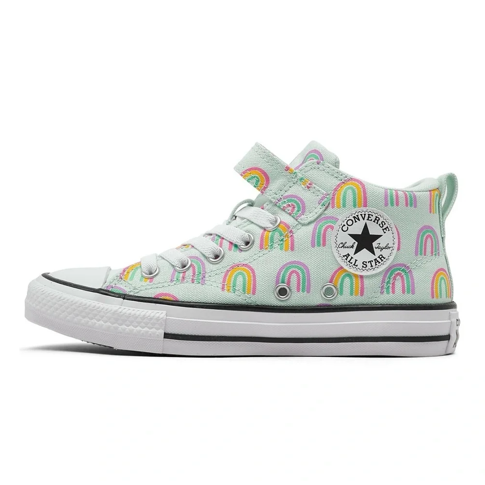 Converse Chuck Taylor All Stars Rainbows Pastel Mid-Top Canvas Sneakers